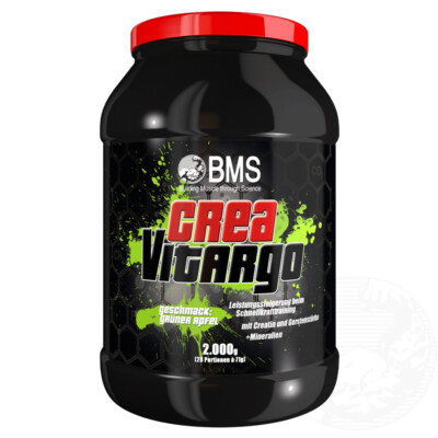 (24 EUR/kg) BMS CreaVitargo 2000g Dose Creatin Vitargo Kohlenhydrate