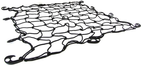 Gepäck Trenn Kofferraum Netz elastisch mit 10 Haken Schwarz 120x150cm universal - Picture 5 of 7