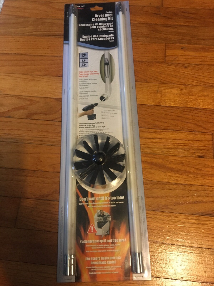 Deflecto Dryer Duct Cleaning Brush Kit (DVBRUSH12K/6) 79916013428