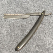 George Wostenholm & Sons 6-1/8" Celebrated Frame-Back Straight Razor Horn Handle