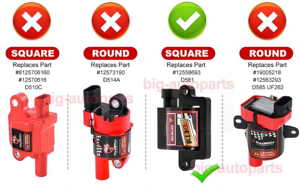 Paquete de 8 bobinas de encendido y bujías y cables para Chevrolet Suburban 1500 2500 2000-06 Foto 2 de 4