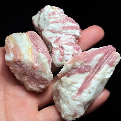 画材 Iron Quartz Genuine Iron-oxidized Quartz on Calcite – Crystals and Cleavage