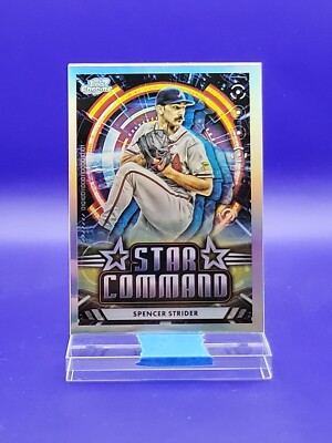 Spencer Strider 2024 Topps Chrome Cosmic Star Command SP   Braves