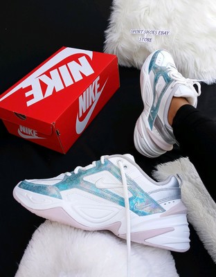 nike m2k tekno white silver