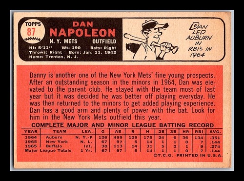 1966 Topps Baseball Cards - #1-176 - You Pick - aaalvins - Picture 85 of 101