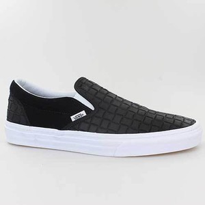 vans slip on leder
