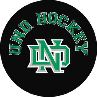 NORTH DAKOTA UNIVERSITY HOCKEY FIGHTING SIOUX Arch Logo PUCK