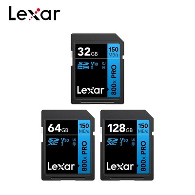 Lexar SD Card 32GB 64GB 128GB 256GB Storage Flash Memory Drive Camera