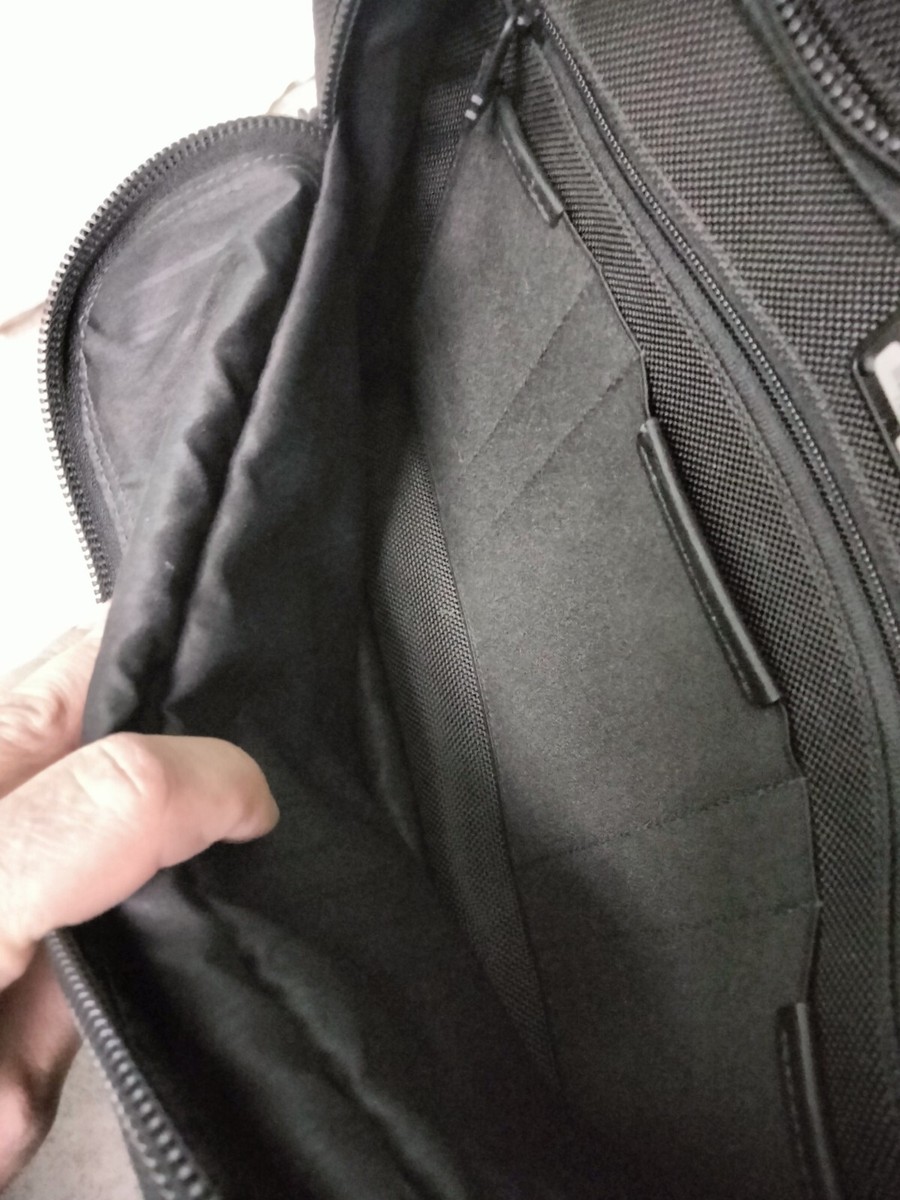 TUMI Alpha Black Nylon Compact 2 Wheeled Laptop Bag Carry On