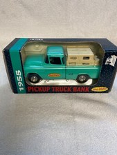 1955 REPLICA OF 1933 ERTL TRUE VALUE DIE CAST GM PICK UP TRUCK COIN BANK 1:24