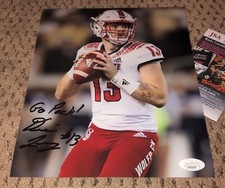 DEVIN LEARY SIGNED 8X10 PHOTO AUTOGRAPH NC STATE WOLFPACK JSA PACK FOOTBALL AUTO