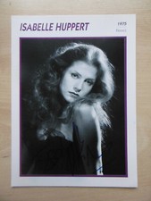 Isabelle Huppert Autogramm signed 13x18 cm Karte 