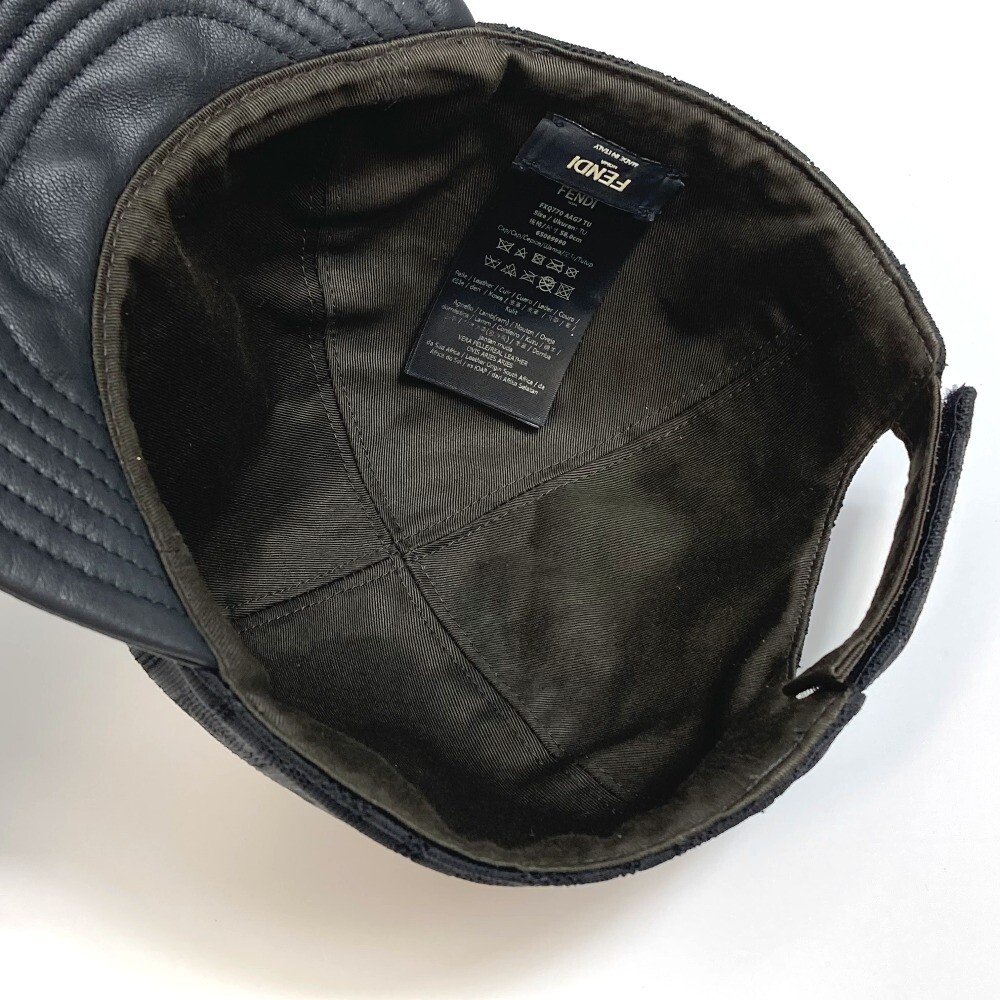 FENDI FZQ770 Zucca hat cap polyamide Black | eBay