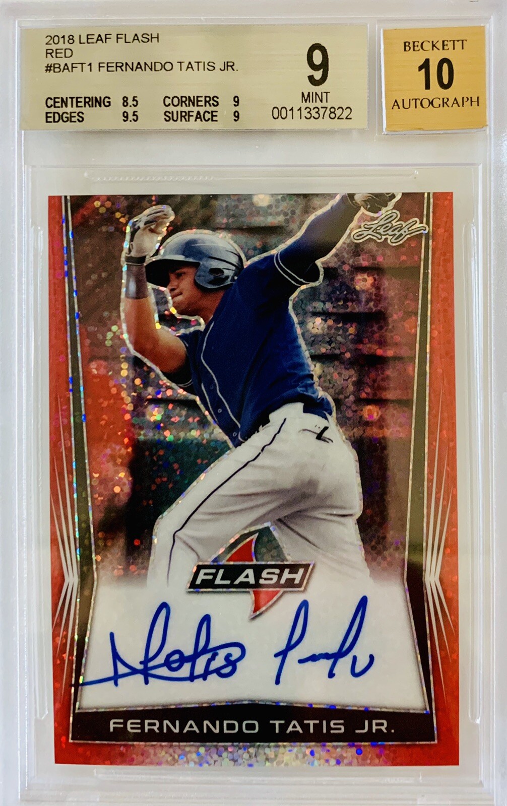 2018 Leaf Flash Fernando Tatis Jr. RC Red Auto Serial #2/5 BGS Invest Now!