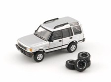 Land Rover Discovery 1 Silver 1998 + accessori pneumatici LHD * BM Creations 1:64 IMBALLO ORIGINALE