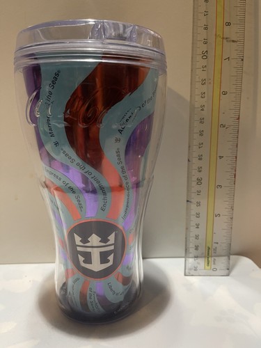 Tazas de vaso 2017 Royal Caribbean Cruise Line Coca Cola bebida fría - Imagen 3 de 10