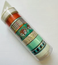 Little B 8 Rolls Geometric Fox Decorative Washi Tape Crafts Planner Supply