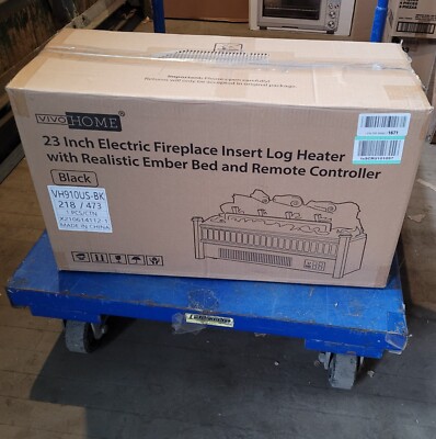 VIVOHOME 23'' 110V 1400W Portable Electric Fireplace Insert Log Heater w/Remote