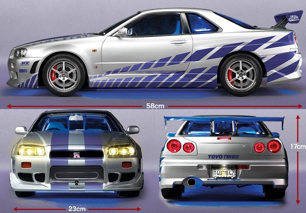 かえでデアゴスティーニ 1/8スケール BNR34 日産スカイライン