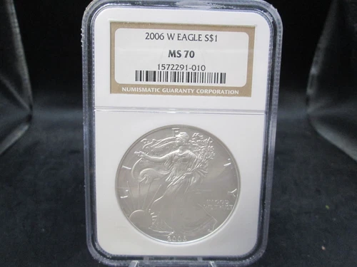 2006 W American Eagle Uncirculated Silver Dollar NGC MS 70