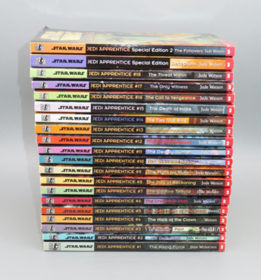 Lot of 20 Star Wars Jedi Apprentice COMPLETE #1-18 + 2 Special Edition pb