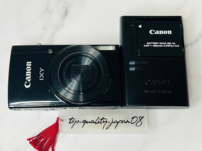Canon IXY 190 BK PowerShot Camera Black 20.0MP 10X Fast Shipping