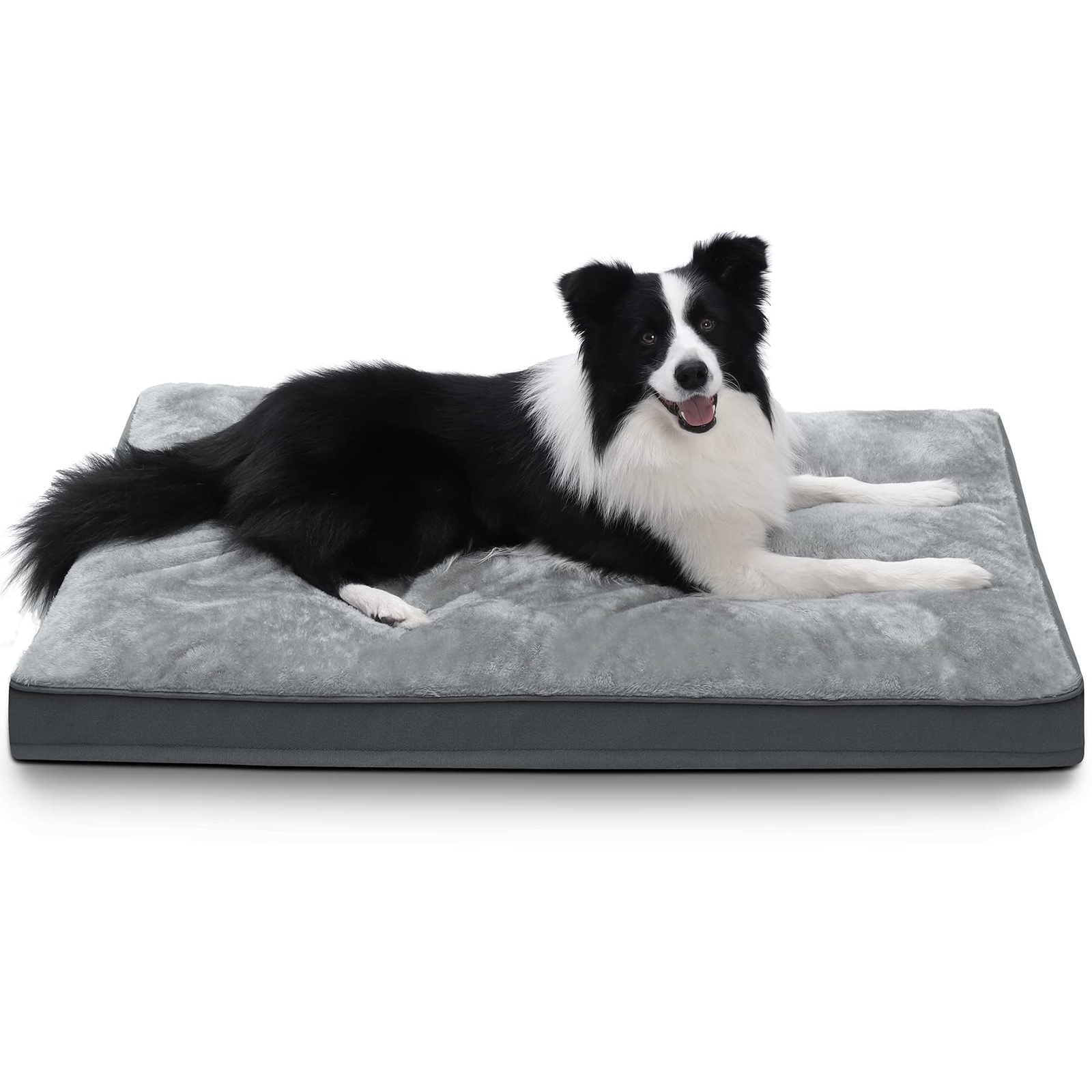 Dog Crate Bed Waterproof Deluxe Plush Dog Beds with Removable Washable Cover ...