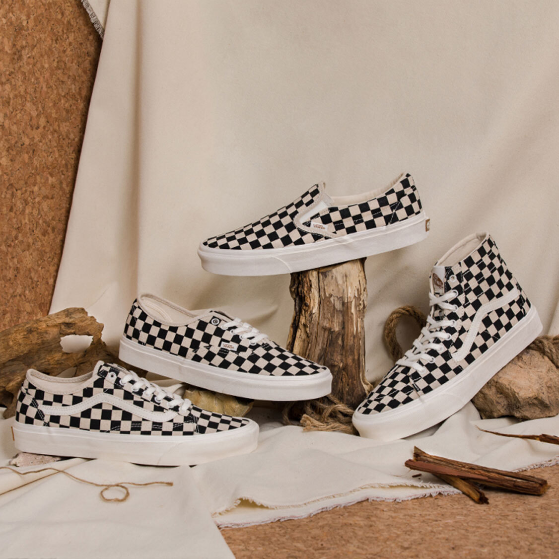 VANS Womens CLASSIC SLIP ON ECO THEORY Checkerboard VN0A5JMH705 US