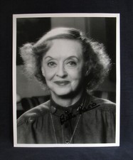 BETTE DAVIS~Autographed 8x10 Photograph From This Hollywood Legend