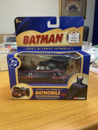 2004 CORGI Batman DC Comics 1940's Batmobile BMBV1 1:43 Scale Die Cast Vehicle