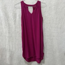 Old Navy Fuchsia Shift Dress Small Petite Barbie Core 