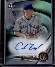 2022 Bowman Platinum #TOP-65 Calvin Ziegler Top Prospect Autograph