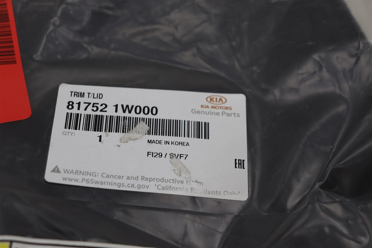 NEW OEM Trunk Lid Interior Trim Panel 817521W000 for Kia Rio 2012