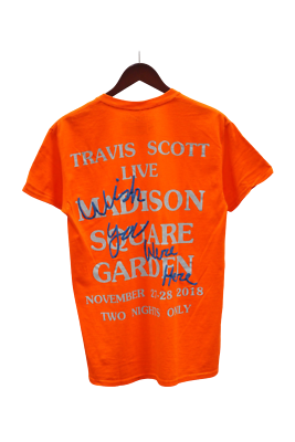 Travis Scott Madison Square Garden Tour Tee Orange (93665-336
