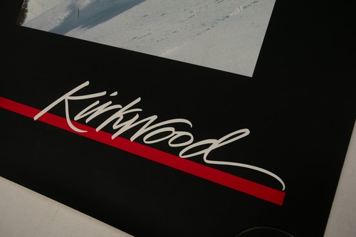 Kirkwood Poster Powder Skiing (W4/JSF6) Print 1980s Mountainside Photograph - Picture 2 of 5
