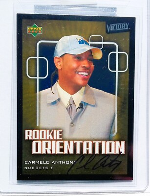 2003 Upper Deck Victory Rookie Orientation Carmelo Anthony #103 Auto 2/3