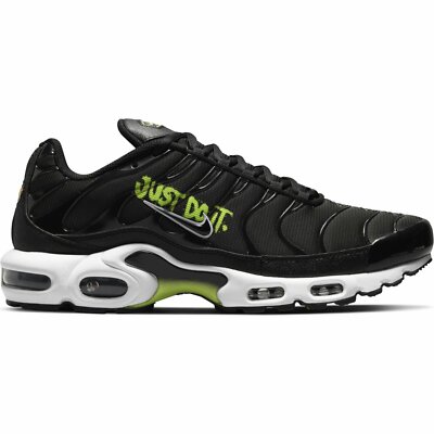 Original Unisex Nike Air Max Plus Tuned I Black White Volt Sneaker DM3264 001