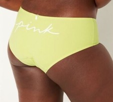 Vs Victorias Secret Pink Period Logo Hipster Panty Underwear Green Spring S