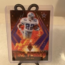 2021 Panini Phoenix Emmitt Smith Fire Forged Purple /125 Dallas Cowboys