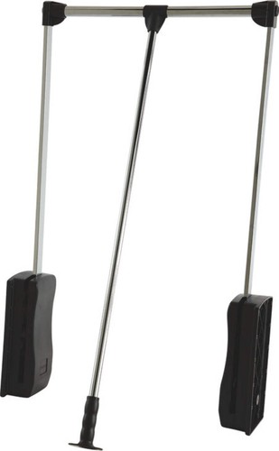 Hafele Pull Down Wardrobe Closet Rod Lift - 26 LB Load Capacity in White, Chrome - Picture 16 of 17