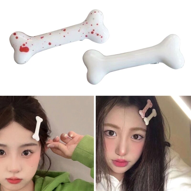 Cartoon Bone Hair Clip Resin Dog Bone Hair Pins Hair Clamps Hair