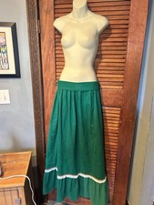 Vintage 1970S HANDMADE CORDUROY MAXI SKIRT cottagecore Minimalist Modest