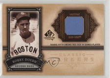 2005 SP Legendary Cuts Classic Careers Jerseys Bobby Doerr #CC-BD HOF 0m0