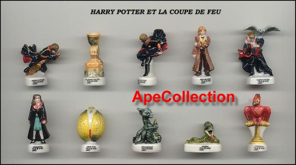 HARRY POTTER FEUERKELCH Selten SET 10 Minifiguren 3cm Porzellan FEVES Frankreich 6690₽