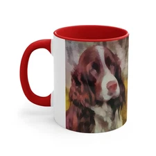 English Springer Spaniel Accent Coffee Mug, 11oz