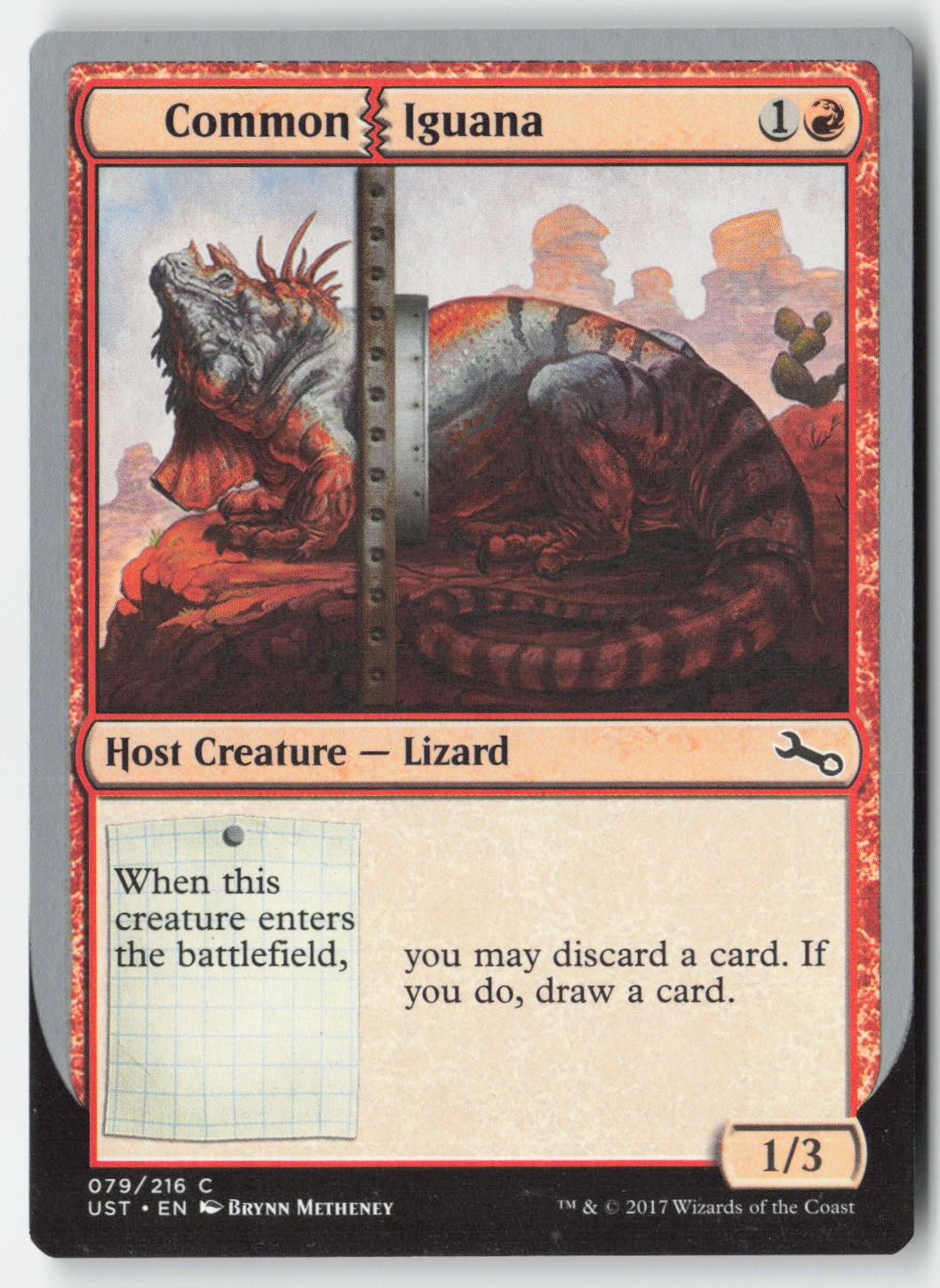 MTG - Common Iguana #79 - Regular - UST Unstable