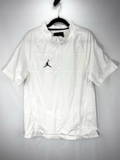 Jordan Jacket S Coach Training 1/4 Zip Windbreaker White Short Sleeve CD2220-100