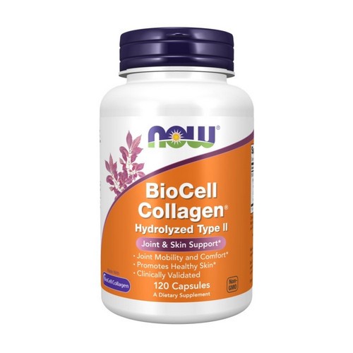 Biocell Collagen 120 Veg Caps by Now Foods - 第 1/1 張圖片