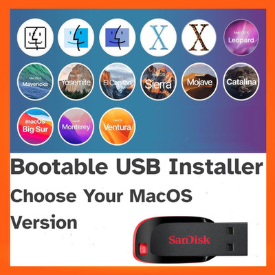 MacOS Bootable USB Installer | Choose Your Version | Install Restore Downgrade