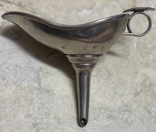 Silver France Paris Etain Du Manoir Wine Funnel Decanter With Mesh Strainer